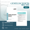 GESELLSCHAFTSRECHT - Study law with Angie