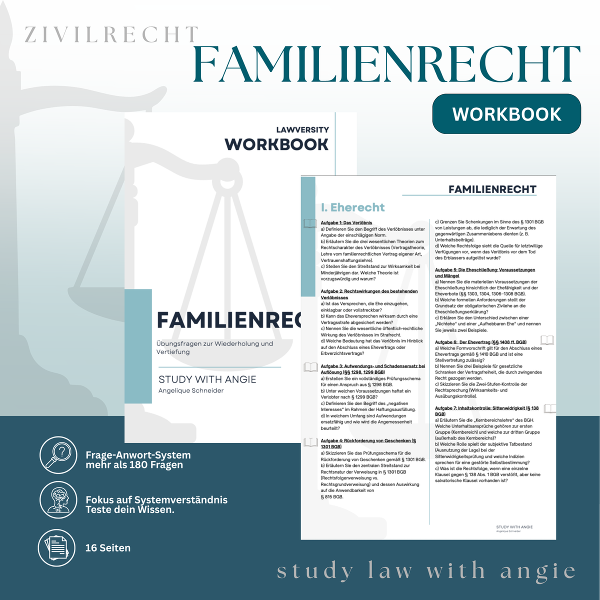 FAMILIENRECHT - Study law with Angie