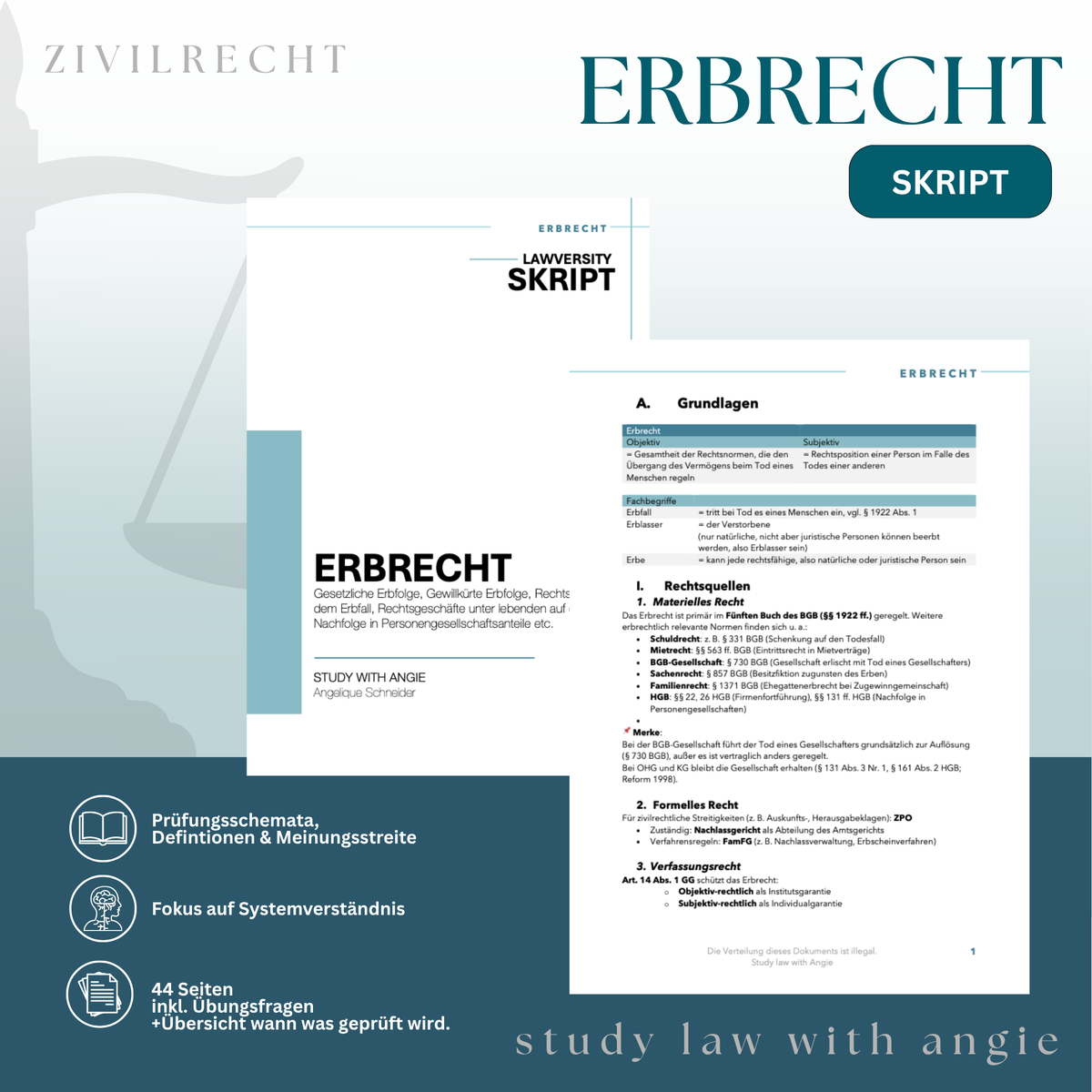 ERBRECHT - Study law with Angie
