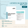 GESELLSCHAFTSRECHT - Study law with Angie