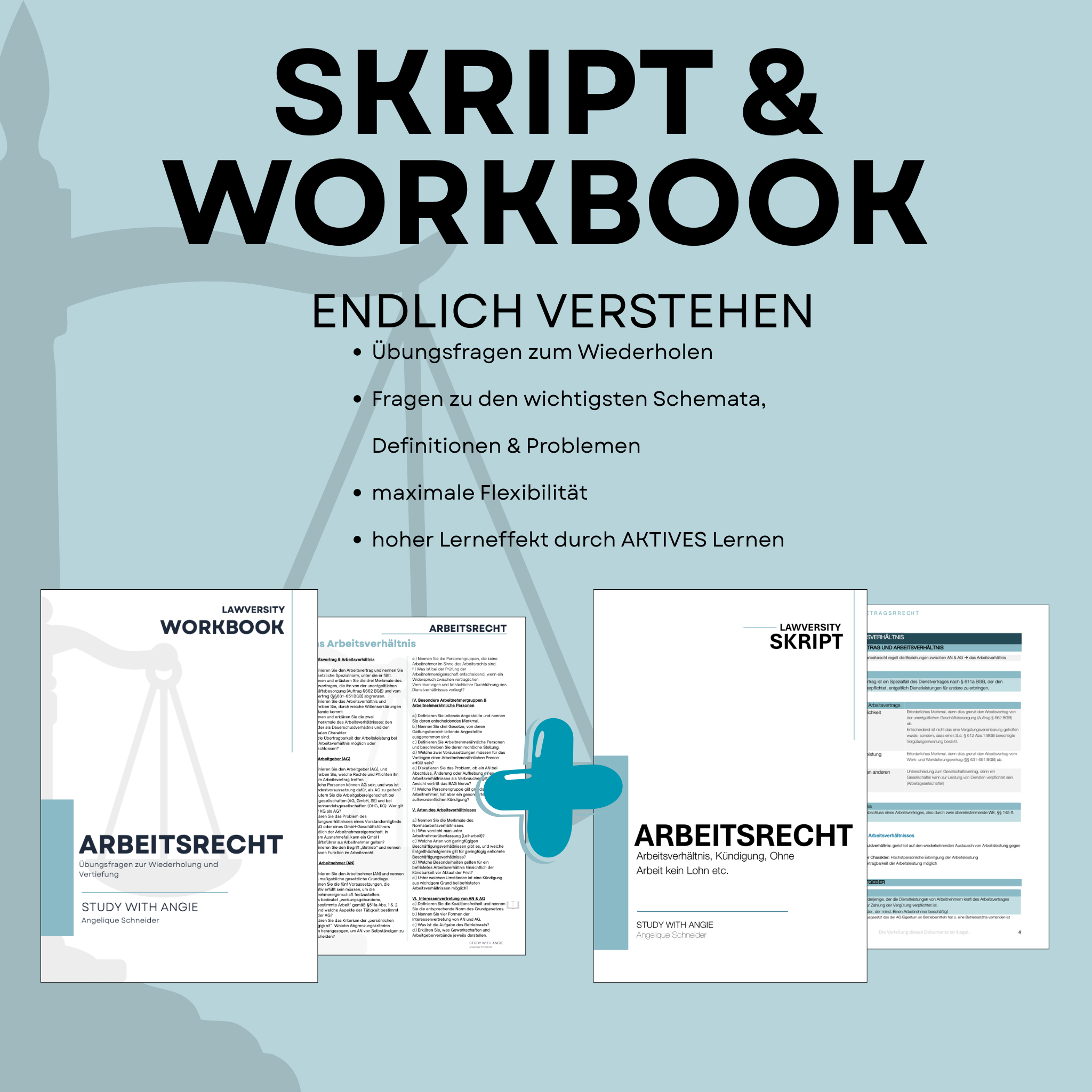 Arbeitsrecht - Skript & Workbook - Study law with Angie