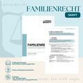FAMILIENRECHT - Study law with Angie