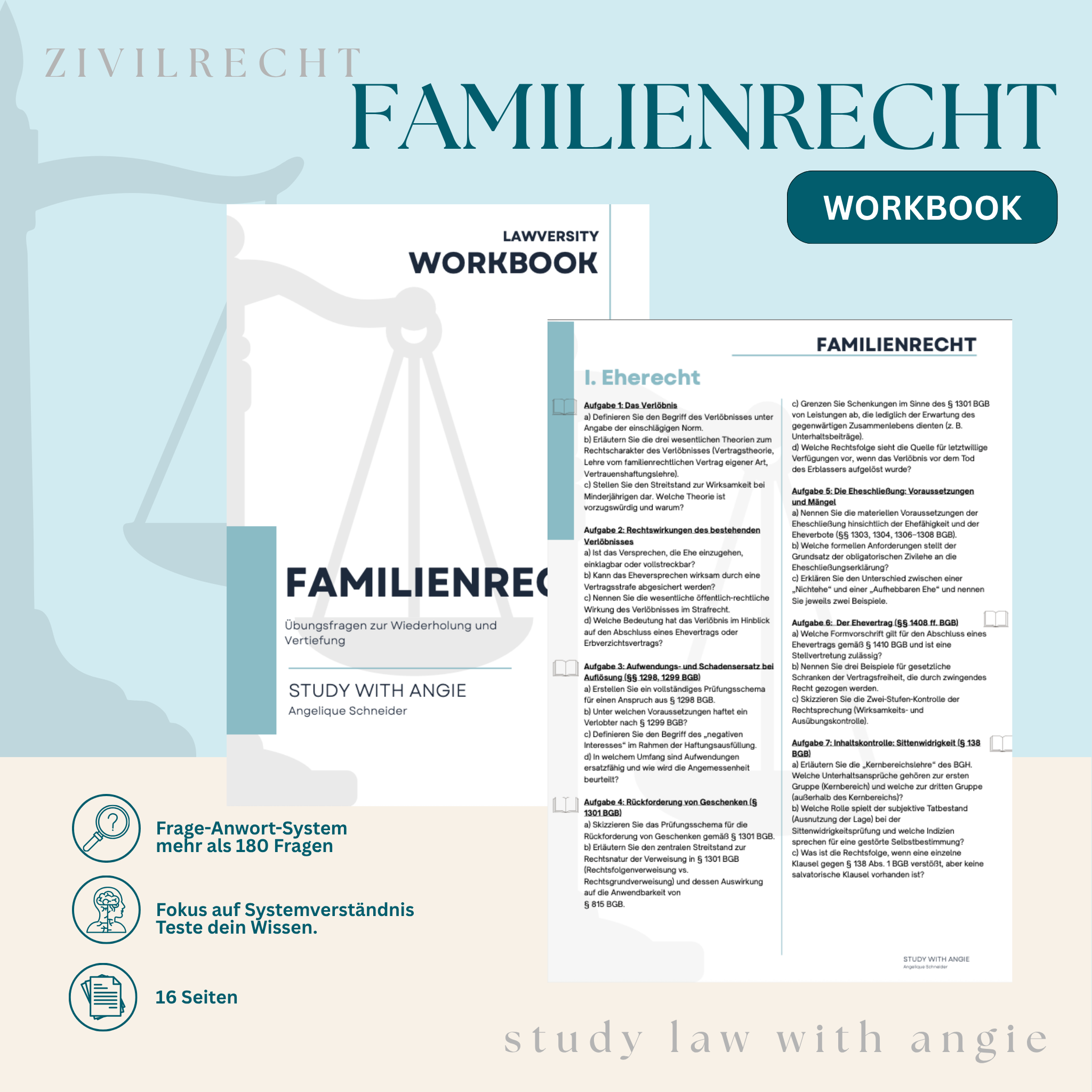 FAMILIENRECHT - Study law with Angie
