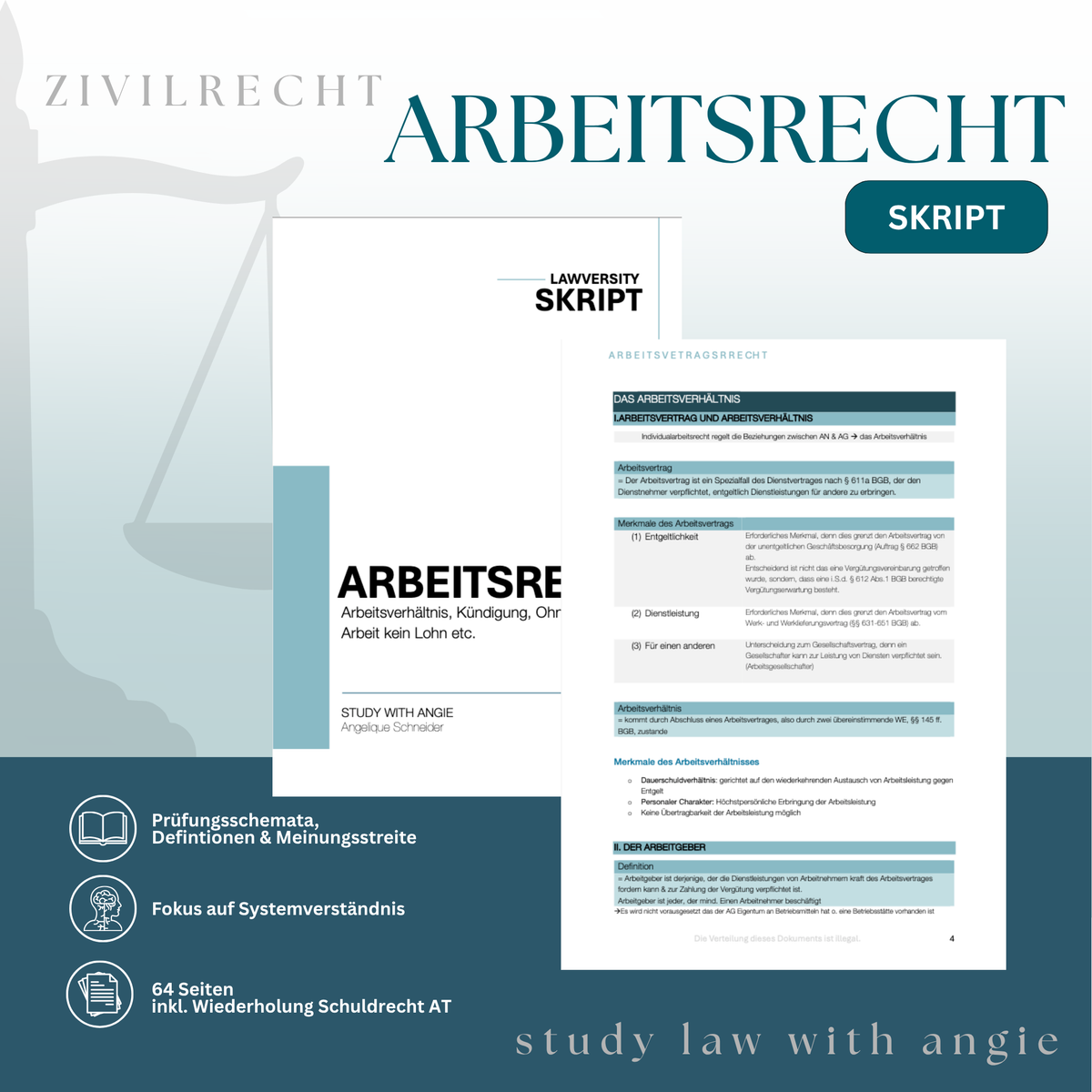 ARBEITSRECHT - Study law with Angie