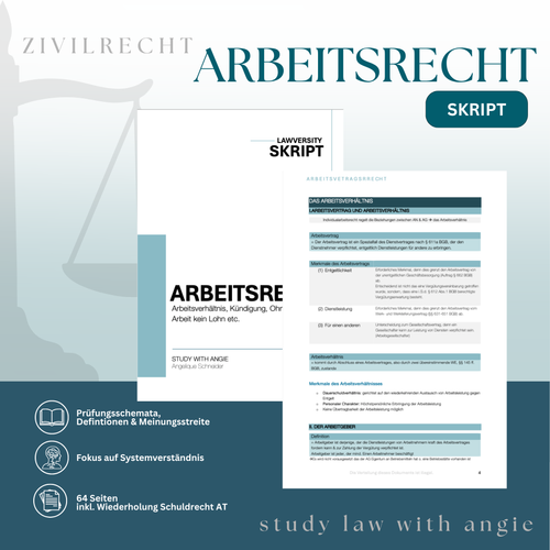 ARBEITSRECHT - Study law with Angie