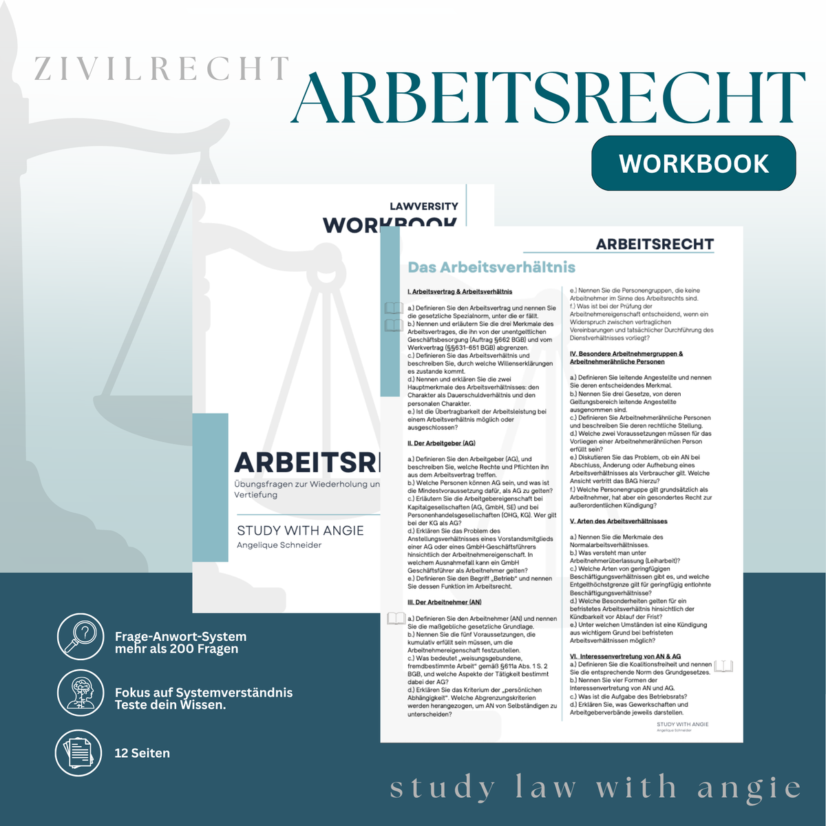 ARBEITSRECHT - Study law with Angie