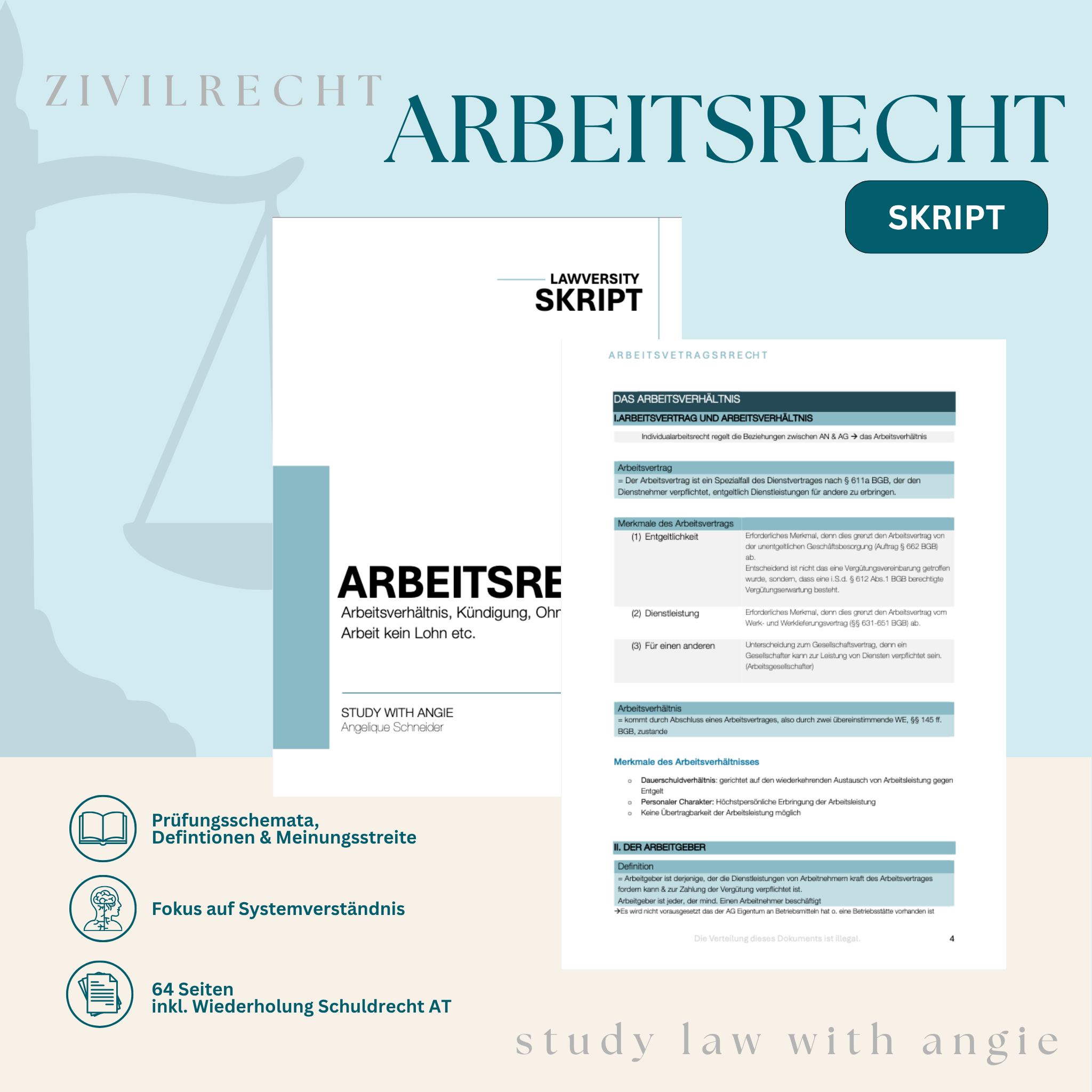 ARBEITSRECHT - Study law with Angie