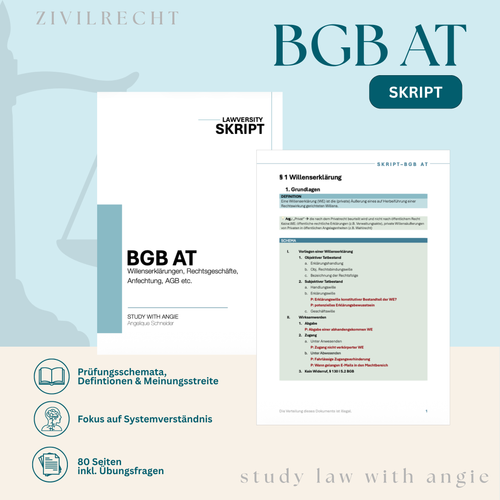 BGB AT - Study law with Angie