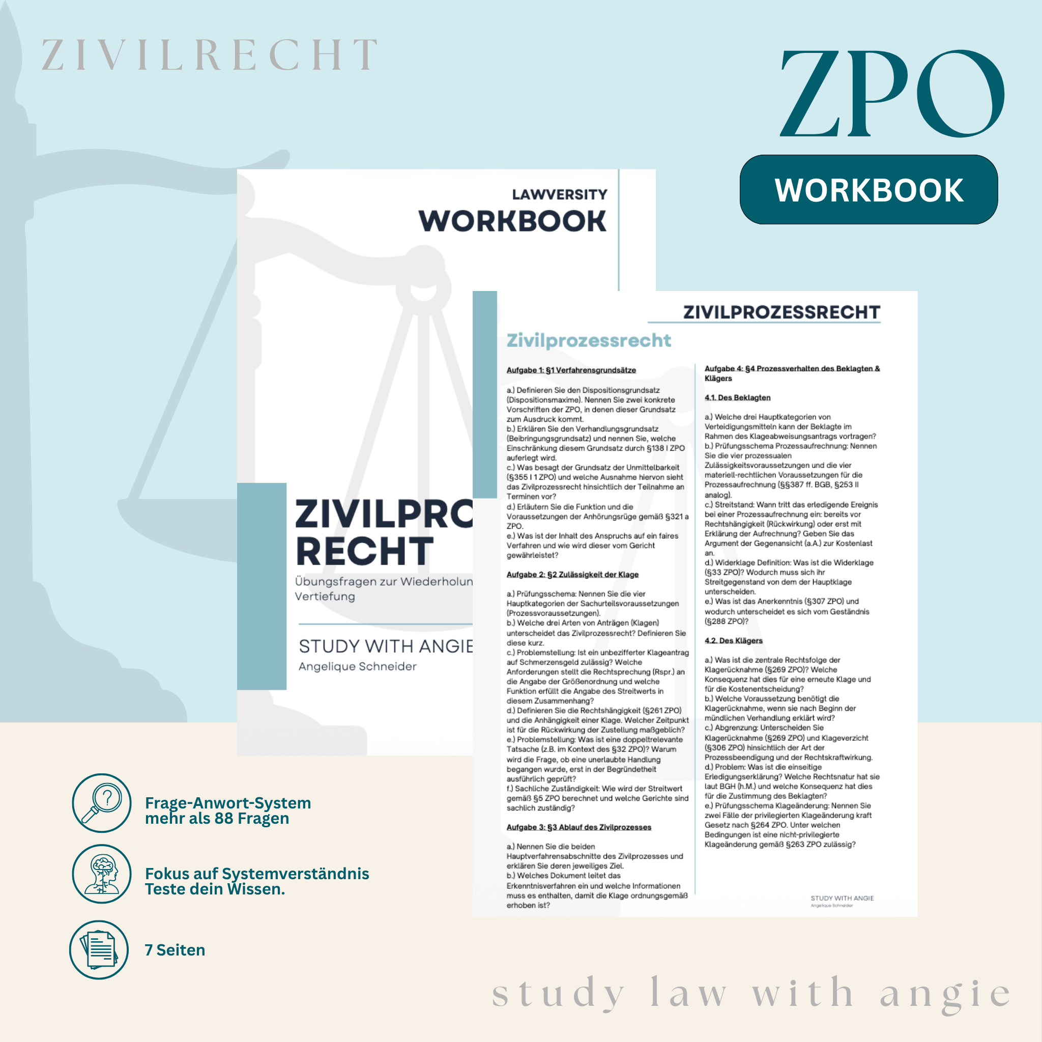 ZIVILPROZESSRECHT - Study law with Angie