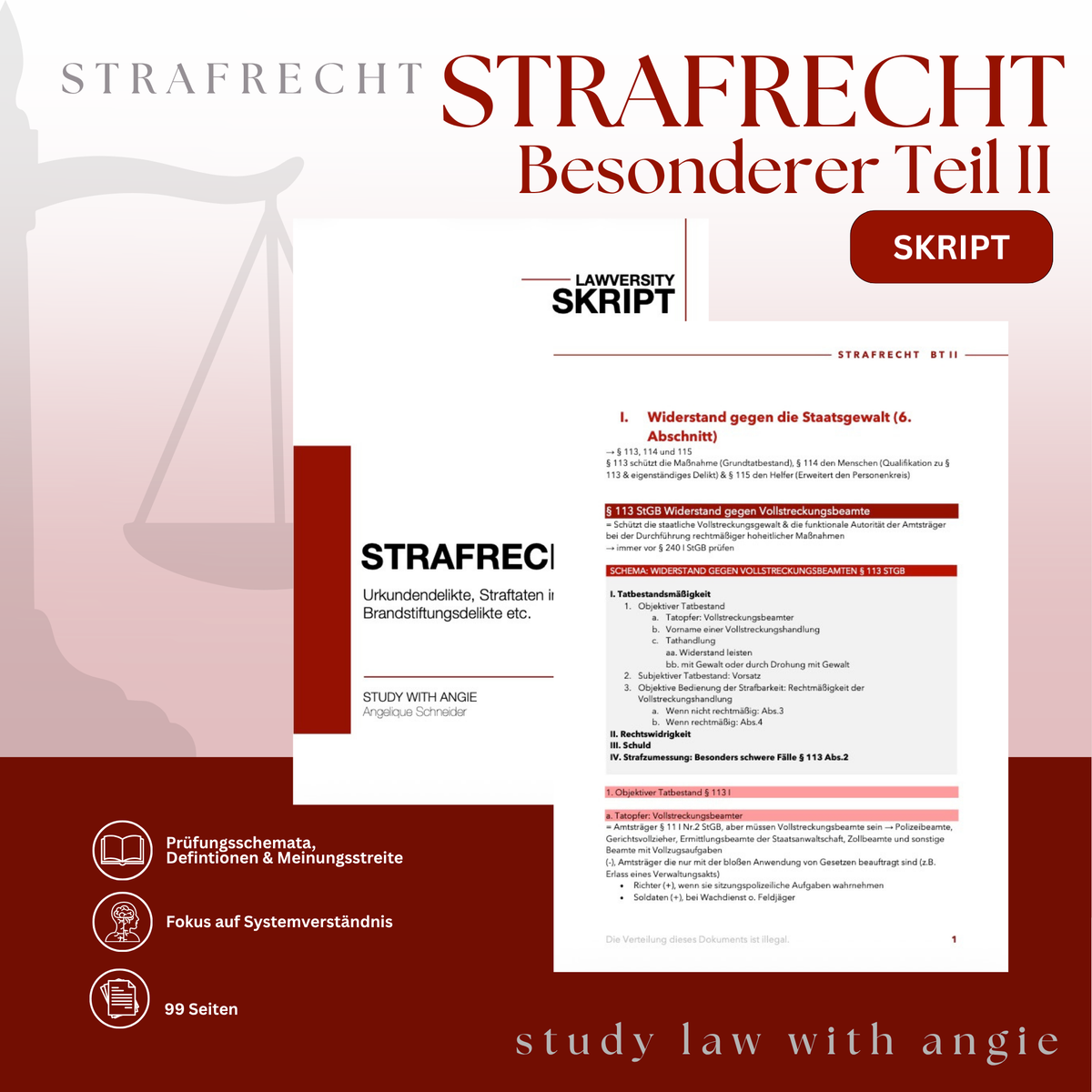Strafrecht BT - Study law with Angie