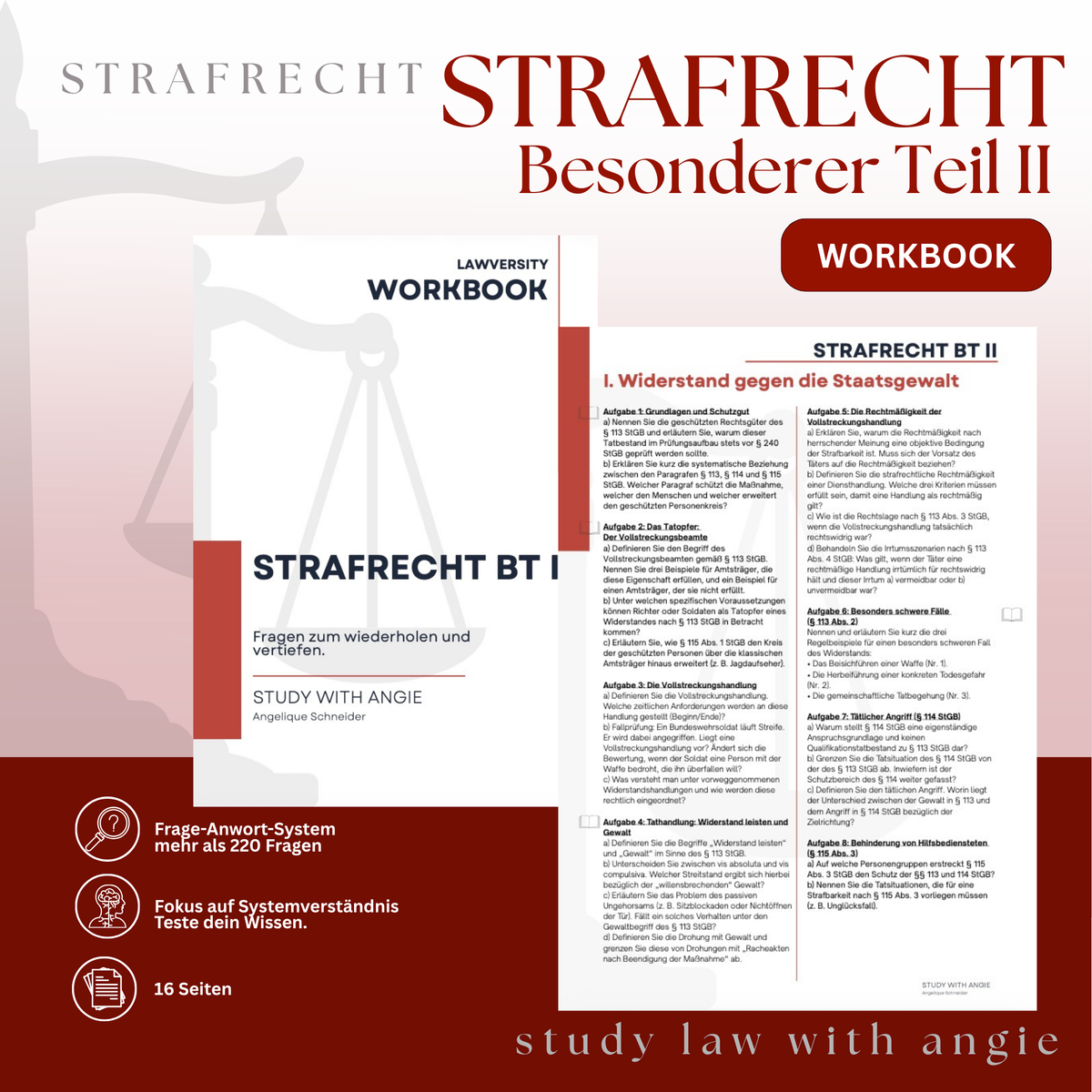 Strafrecht BT - Study law with Angie