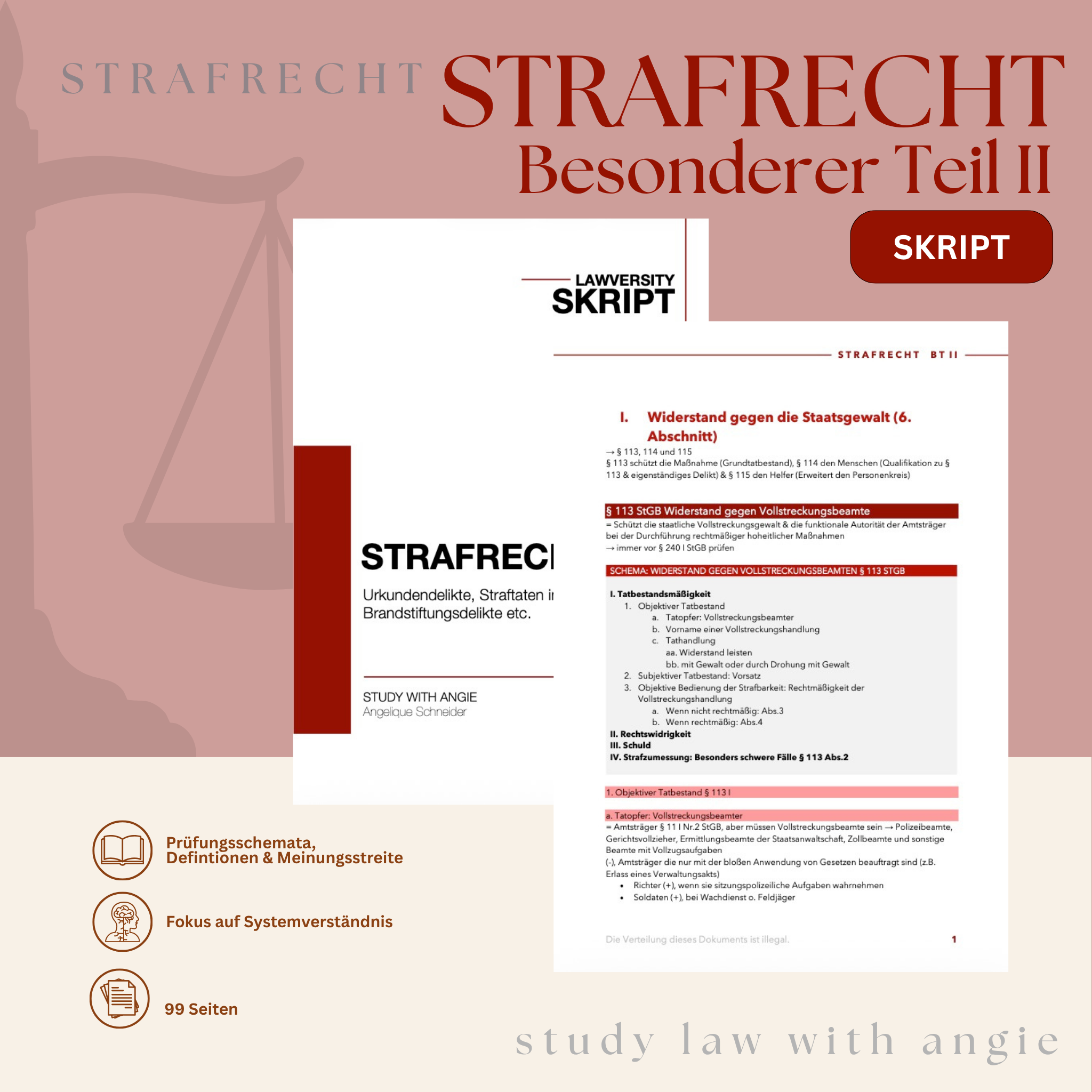 Strafrecht BT - Study law with Angie