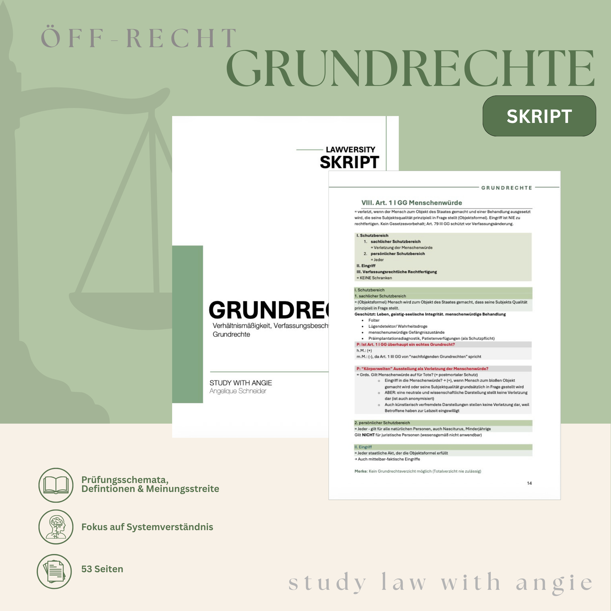 Grundrechte - Study law with Angie
