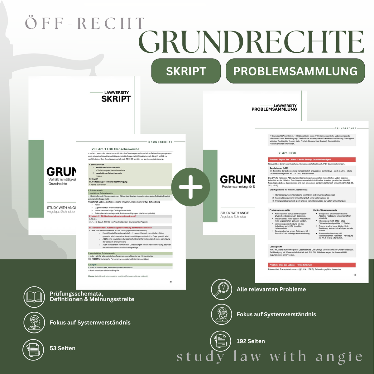 Grundrechte - Study law with Angie