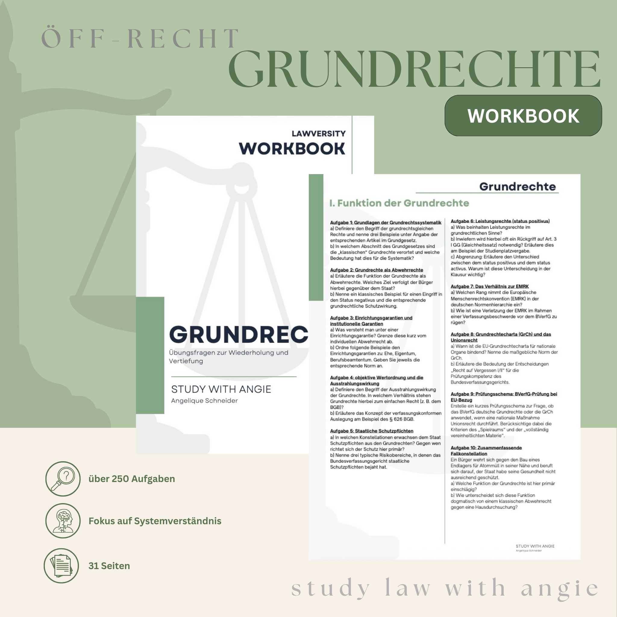 Grundrechte - Study law with Angie