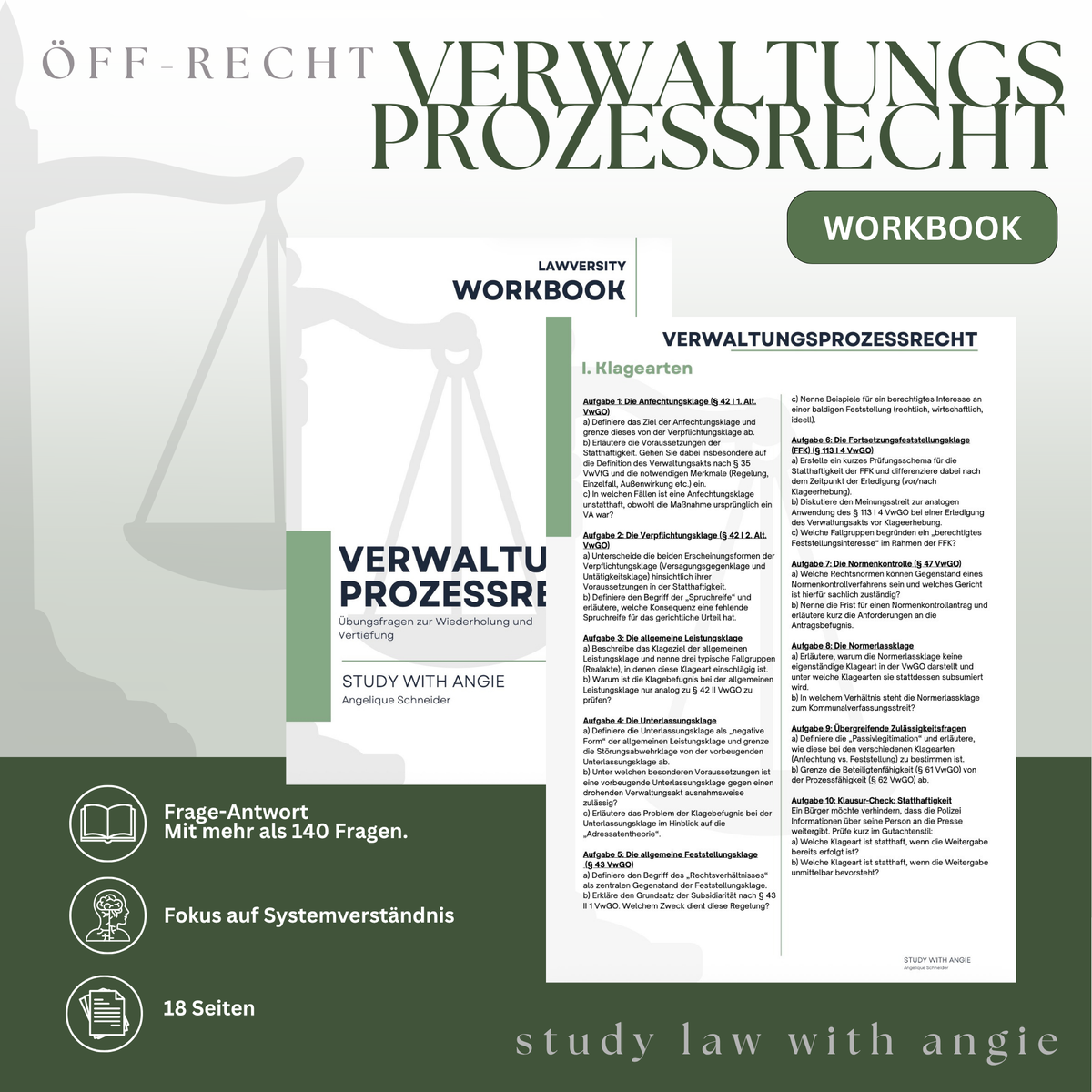 VERWALTUNGSPROZESSRECHT - Study law with Angie