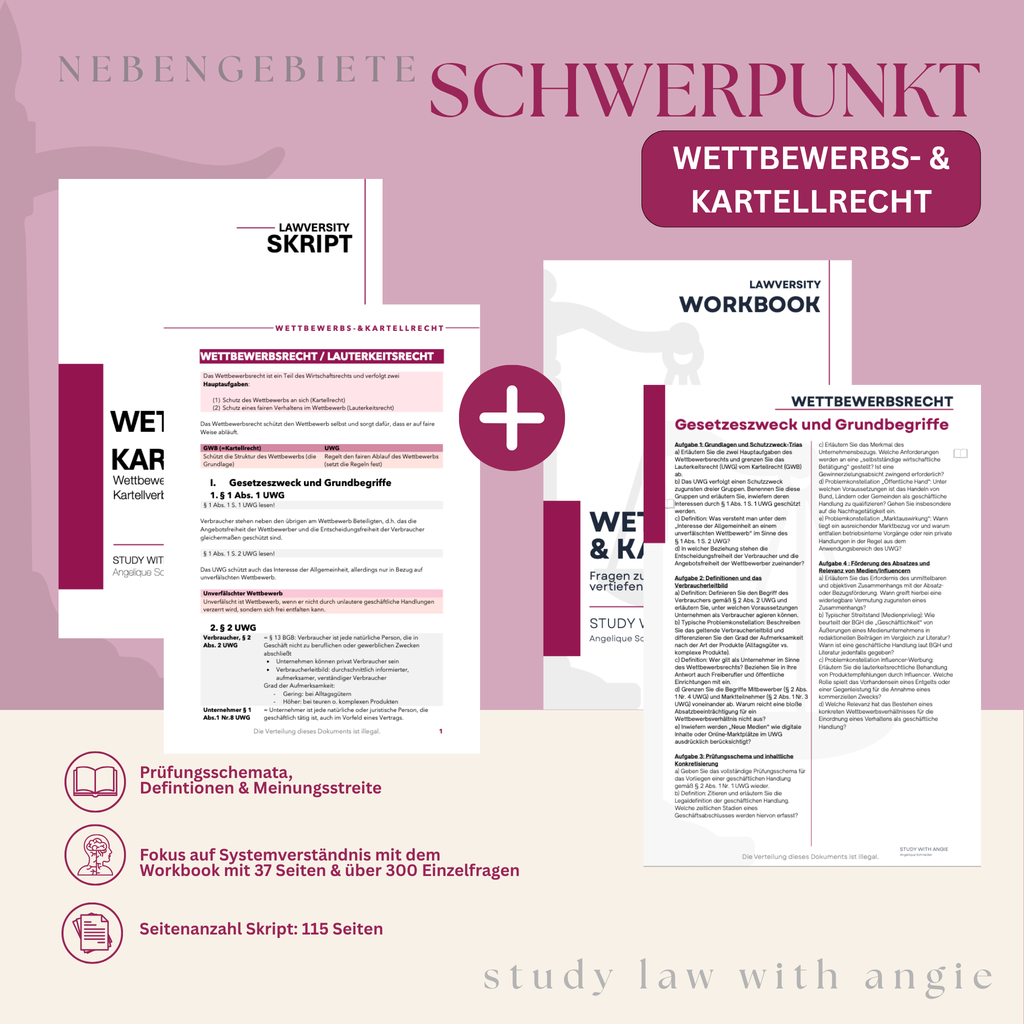 SCHWERPUNKT - Study law with Angie