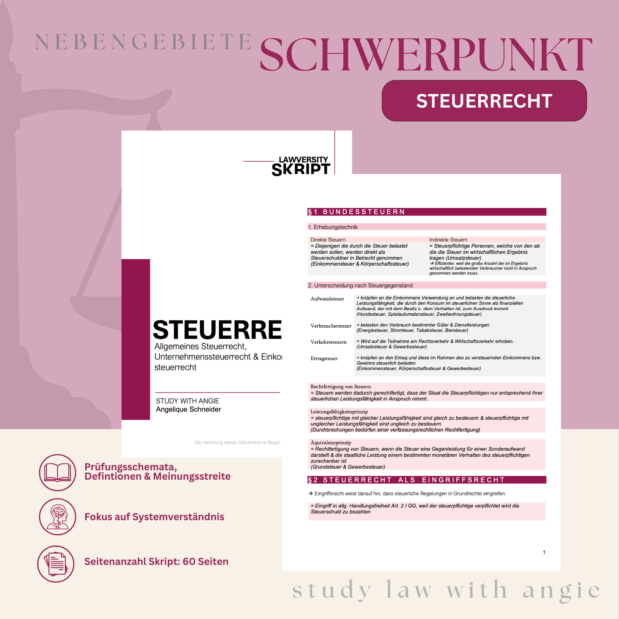 SCHWERPUNKT - Study law with Angie