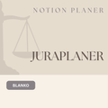 JURAPLANER - BLANKO (Notion Template/Vorlage) - Study law with Angie