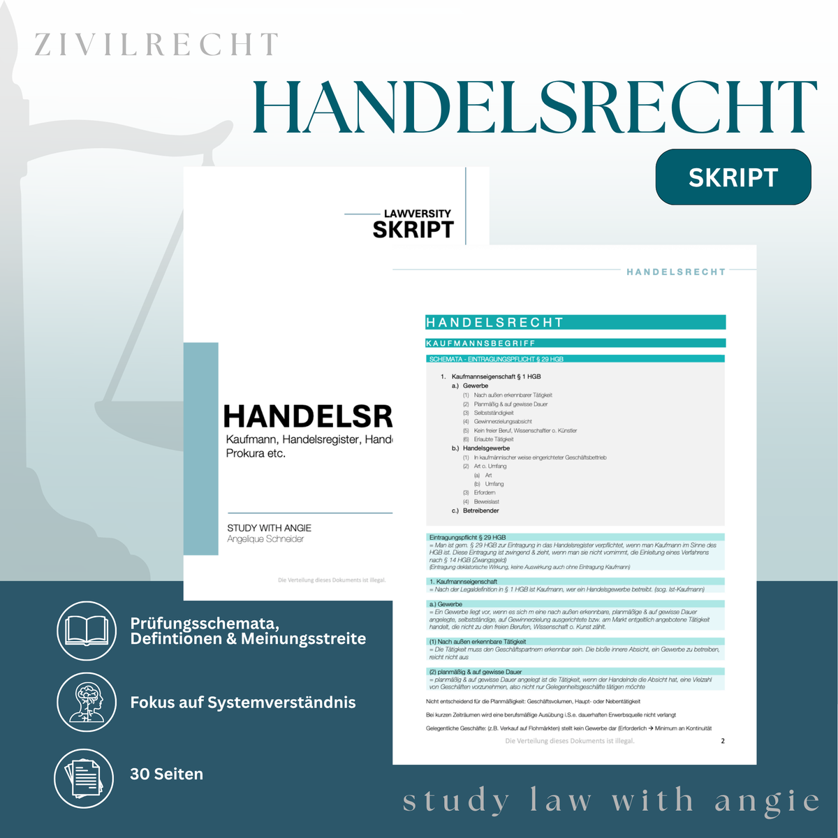 HANDELSRECHT - Study law with Angie
