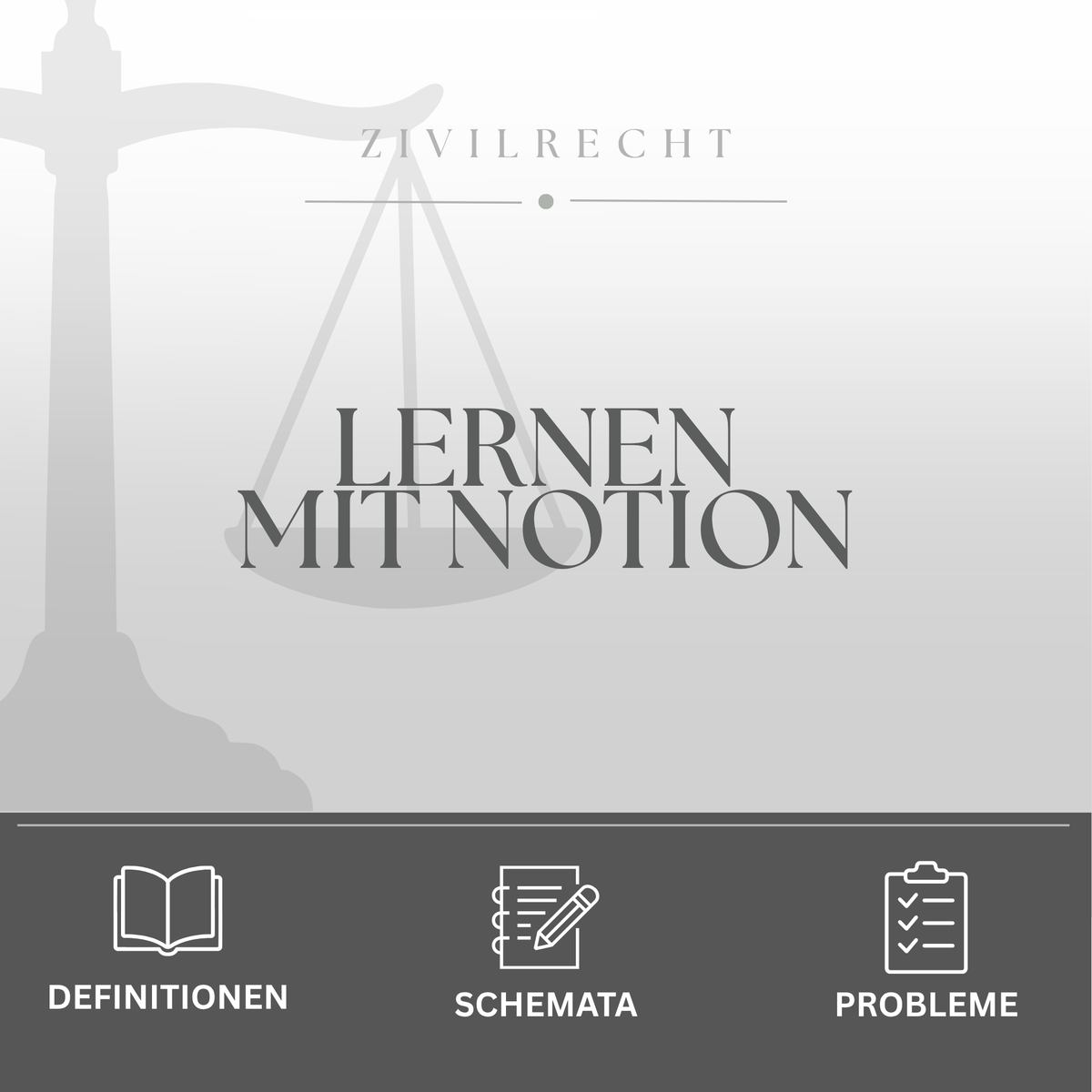 LERNEN MIT NOTION - ZIVILRECHT - Study law with Angie