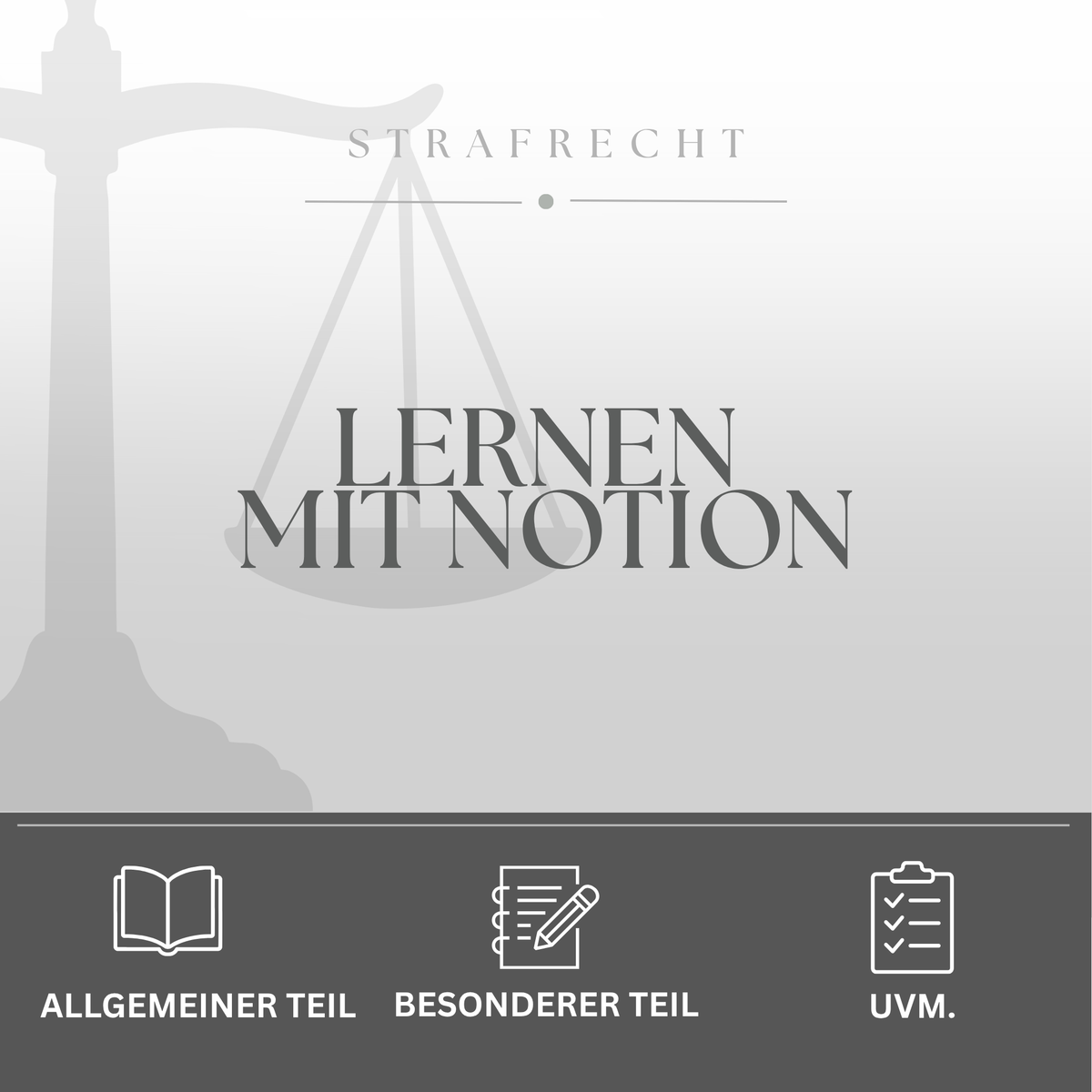 LERNEN MIT NOTION - STRAFRECHT - Study law with Angie