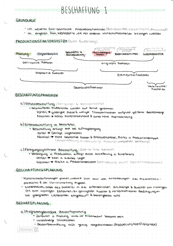 BWL für Juristen - Skript - Study law with Angie