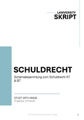 Schuldrecht AT + BT - Schematasammlung - Study law with Angie