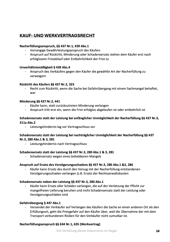 Schuldrecht AT + BT - Schematasammlung - Study law with Angie