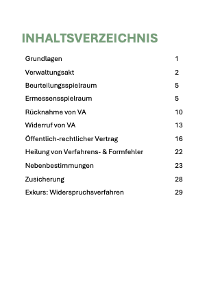 Verwaltungsrecht AT - Skript & Workbook - Study law with Angie