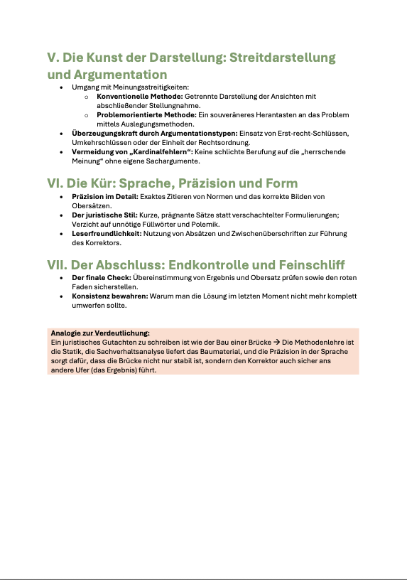 Der 18 Punkte Guide II - Gutachtenstil & Klausurtaktik - Study law with Angie