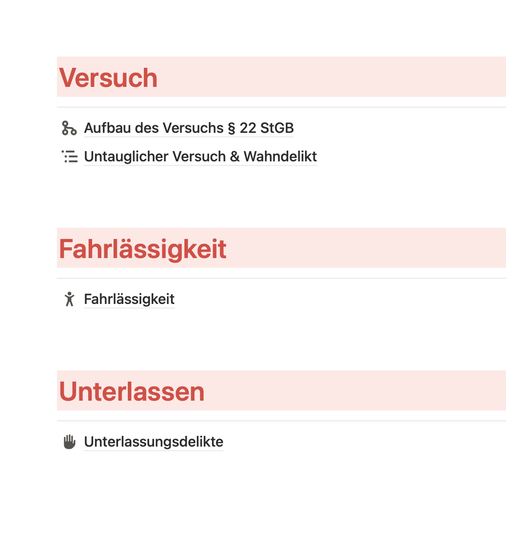 Strafrecht AT - LERNEN MIT NOTION - Study law with Angie