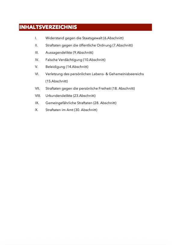 Strafrecht BT II - SKRIPT - Study law with Angie