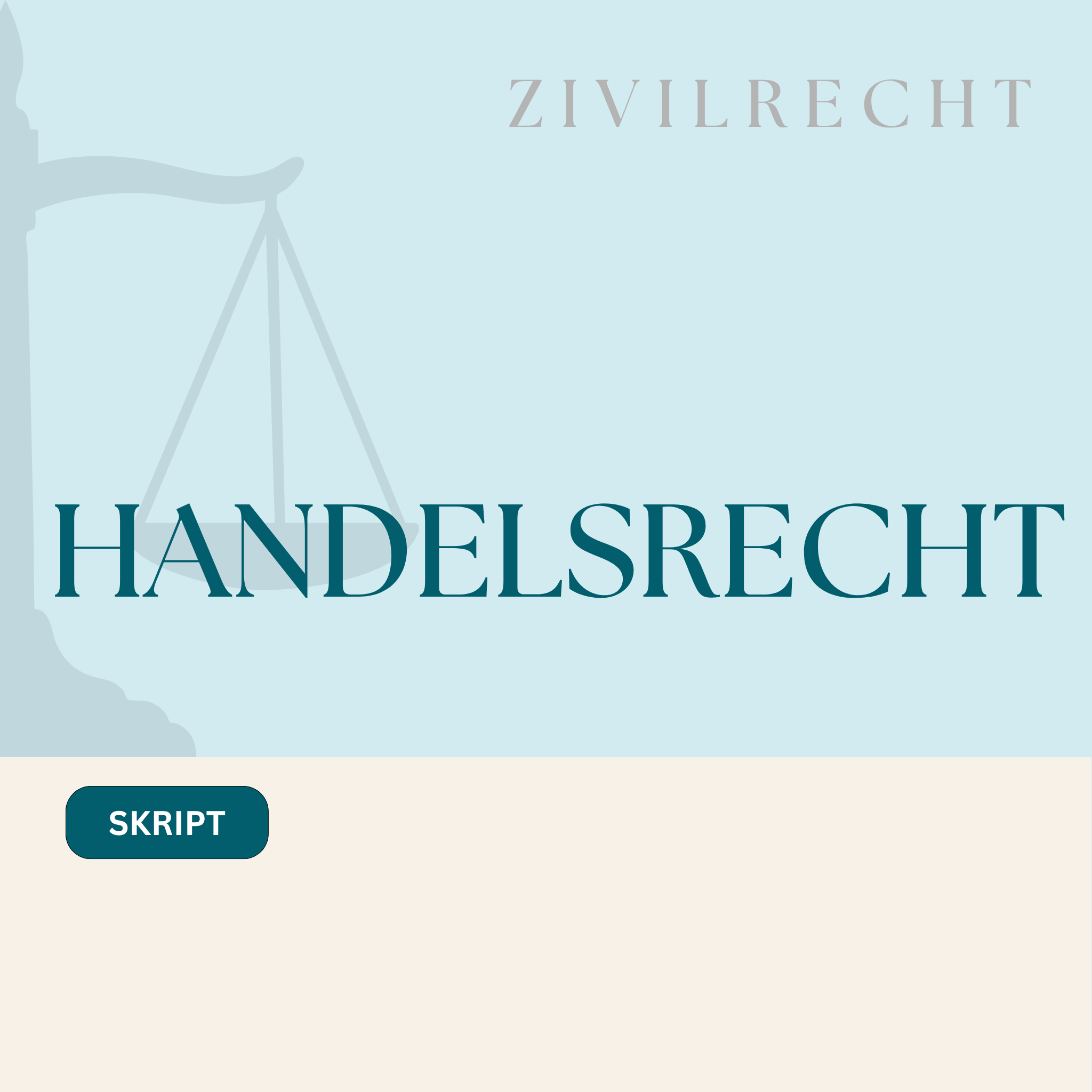 HANDELSRECHT - Study law with Angie