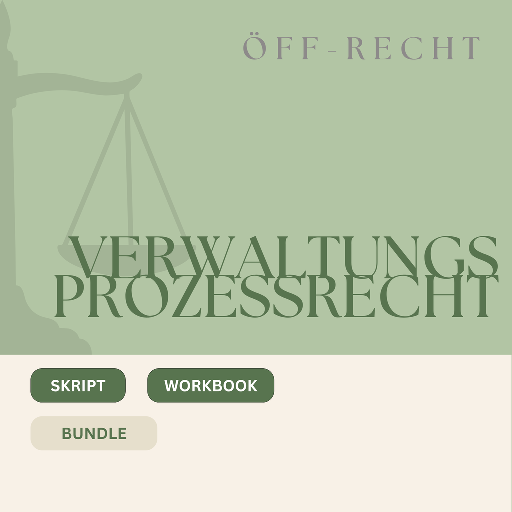 VERWALTUNGSPROZESSRECHT - Study law with Angie