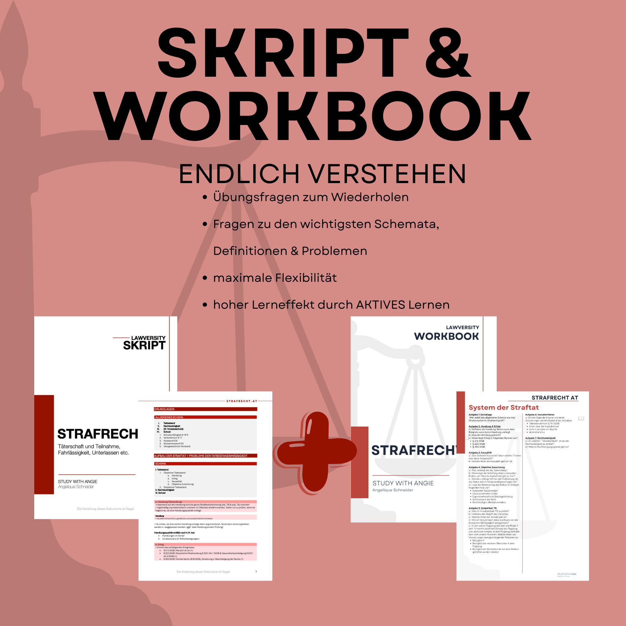 Strafrecht AT - Skript & Workbook - Study law with Angie