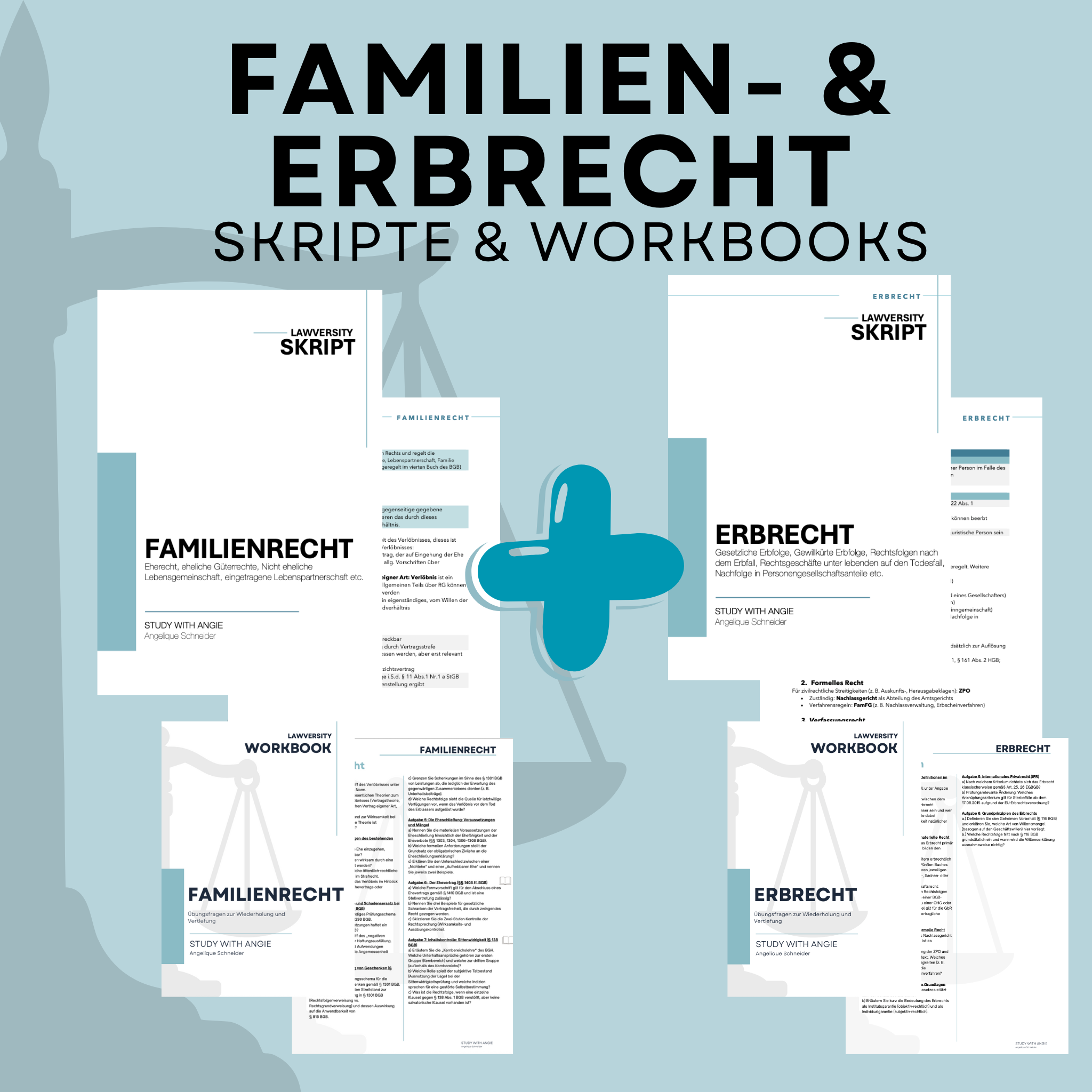 Familien- & Erbrecht - Komplett Bundle - Study law with Angie
