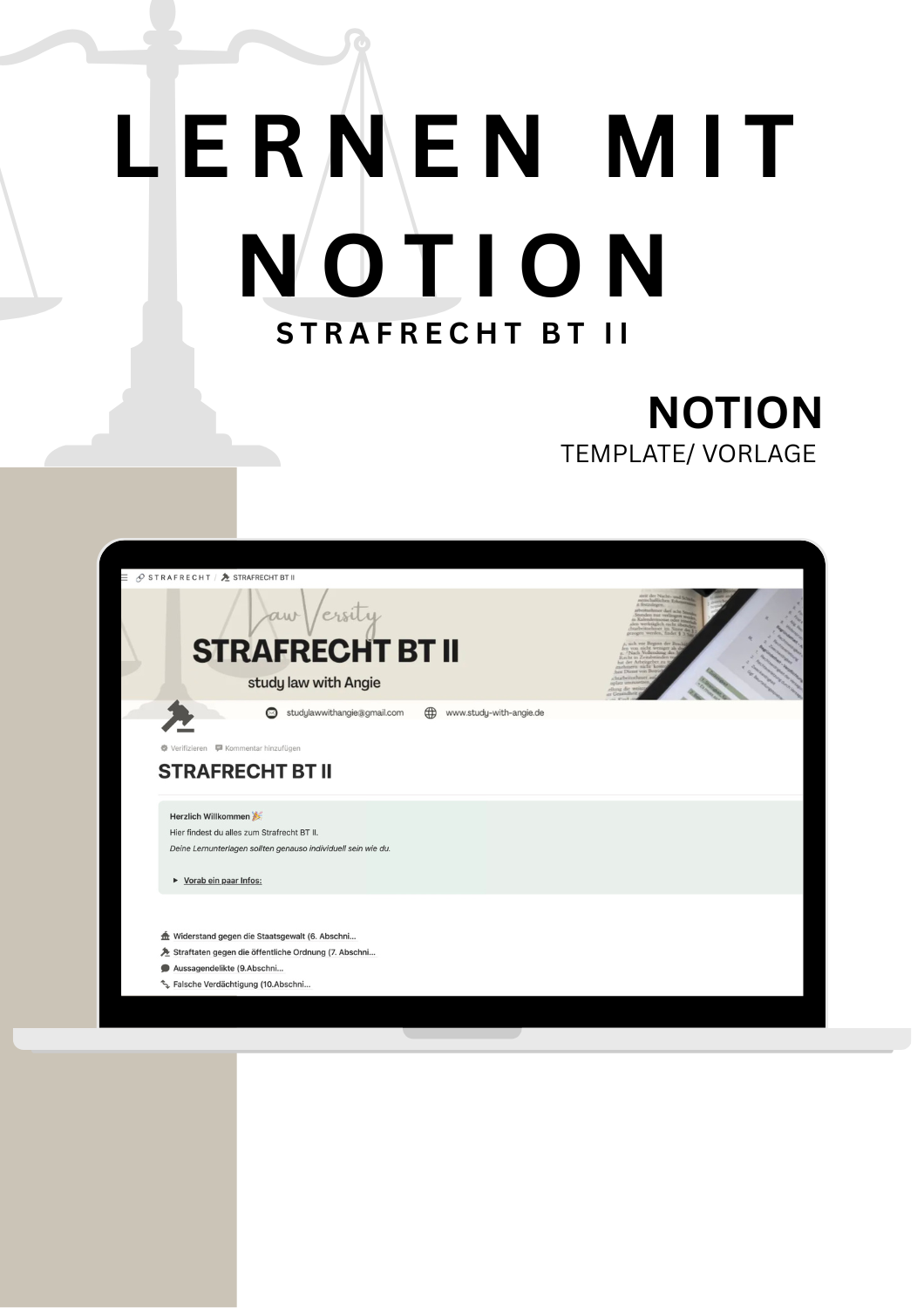 LERNEN MIT NOTION - STRAFRECHT
